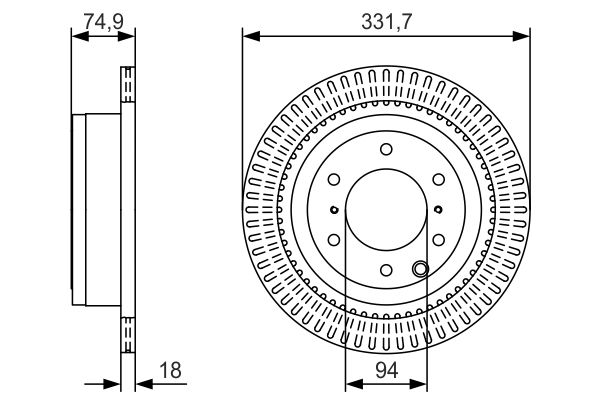 Brake Disc 0 986 479 T90