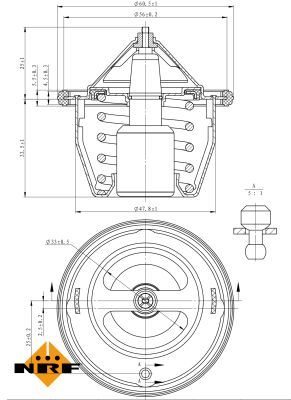 Thermostat, Kühlmittel