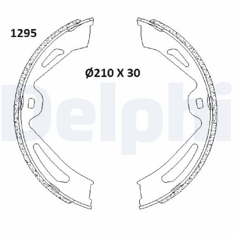 Brake Shoe Set, parking brake LS2179