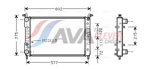 FT2225 AVA QUALITY COOLING ** CLEVER FIT ** hűtő, motorhűtés