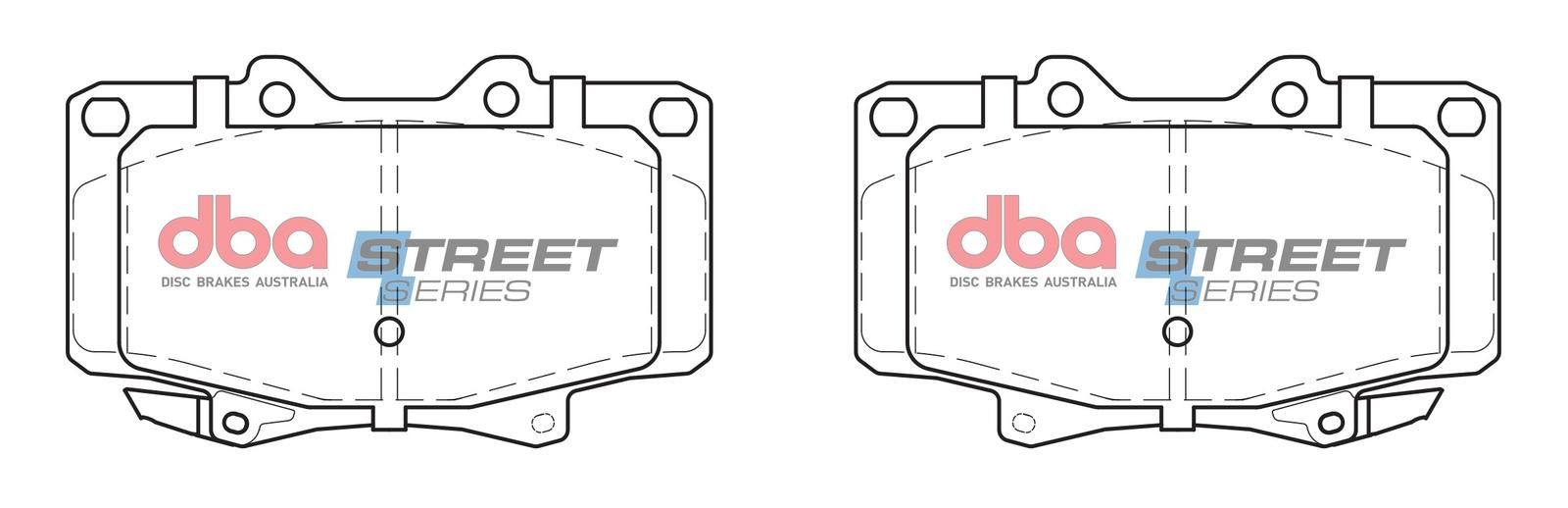 DBA SS STREET SERIES BRAKE PADS [ Toyota 4 Runner & Landcruiser 1990-98 F ] - TecDoc Only