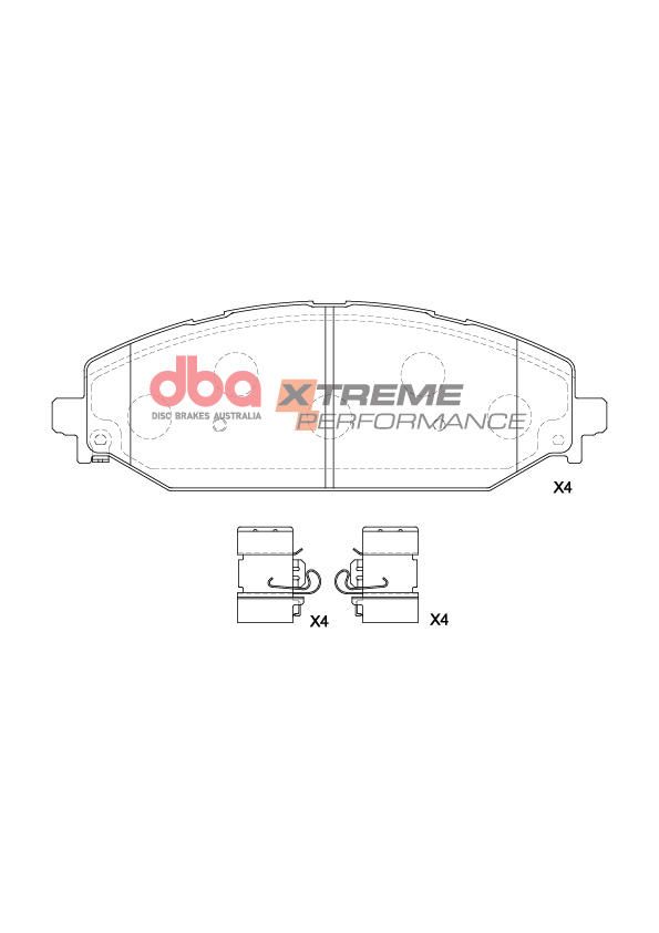 DBA  XP PERFORMANCE  BRAKE PADS [  Dodge Ram 5.7 2018- On F ] - TecDoc Only