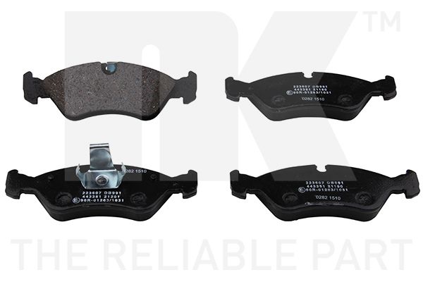 Bremsbelagsatz, Scheibenbremse