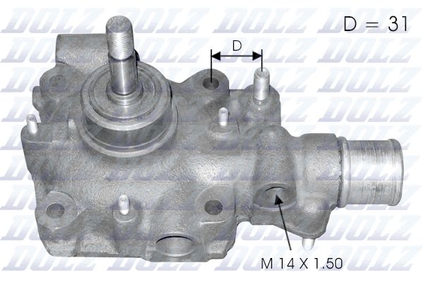 Водяной насос, охлаждение двигателя B114