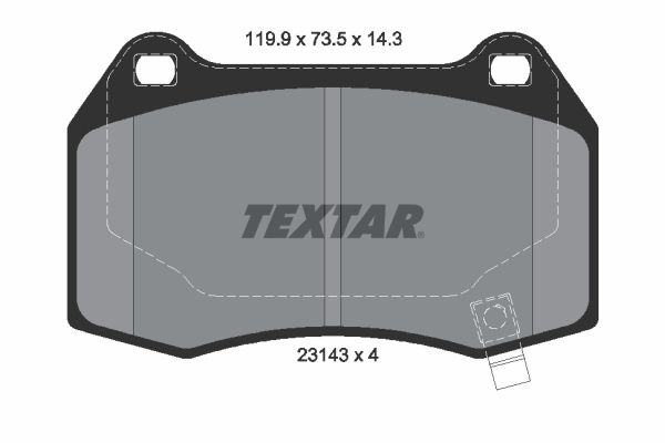 Brake Pad Set, disc brake 2314301