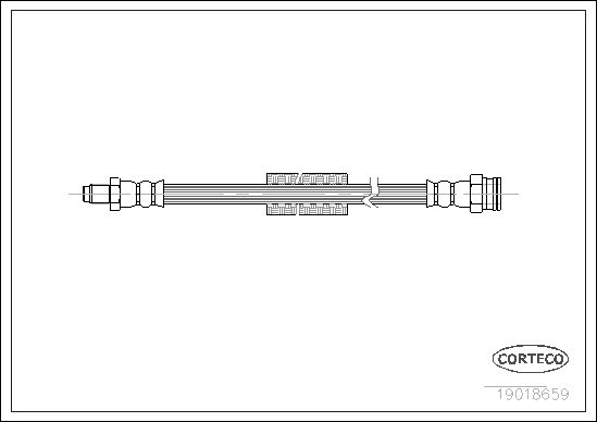 FLEXIBLE DE FREIN CITROEN  0705