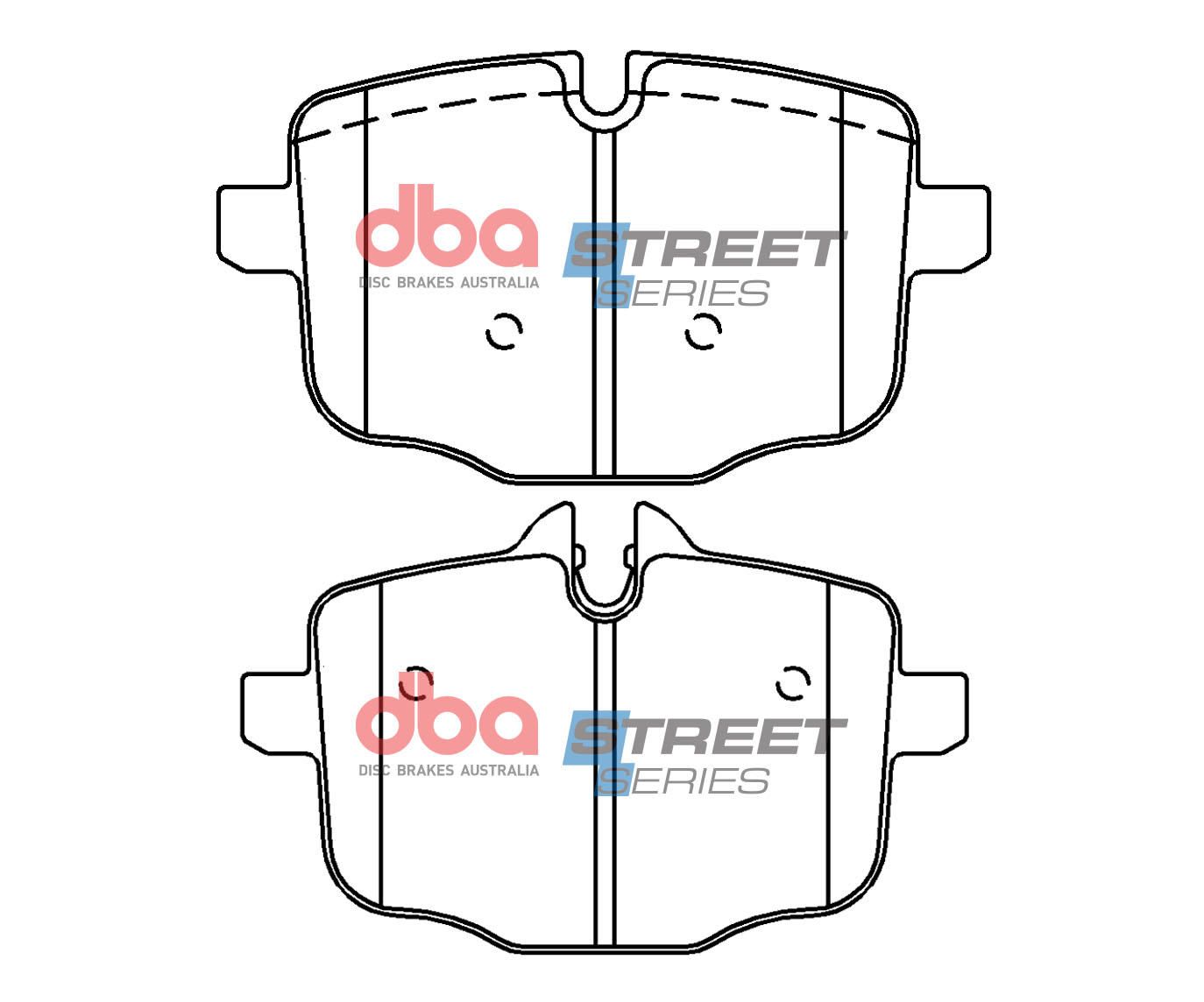 DBA SS STREET SERIES BRAKE PADS [ BMW X3, X4, X5, X7 2017 -> R ](suits wear sensor DBAWS1058, DBAWS1070, DBAWS1170, DBAWS1184 ) - TecDoc Only
