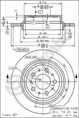 Brake Disc 08.7765.75