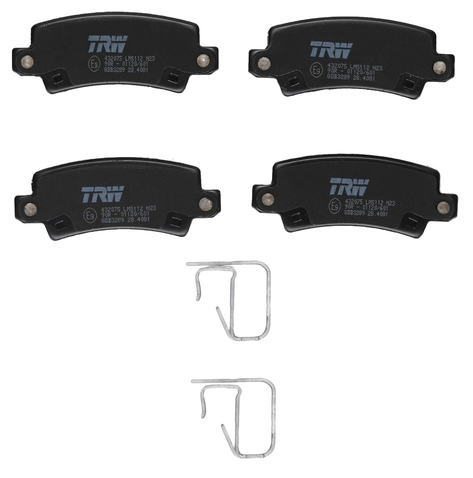 TRW DISC BRAKE PADS - TecDoc 2