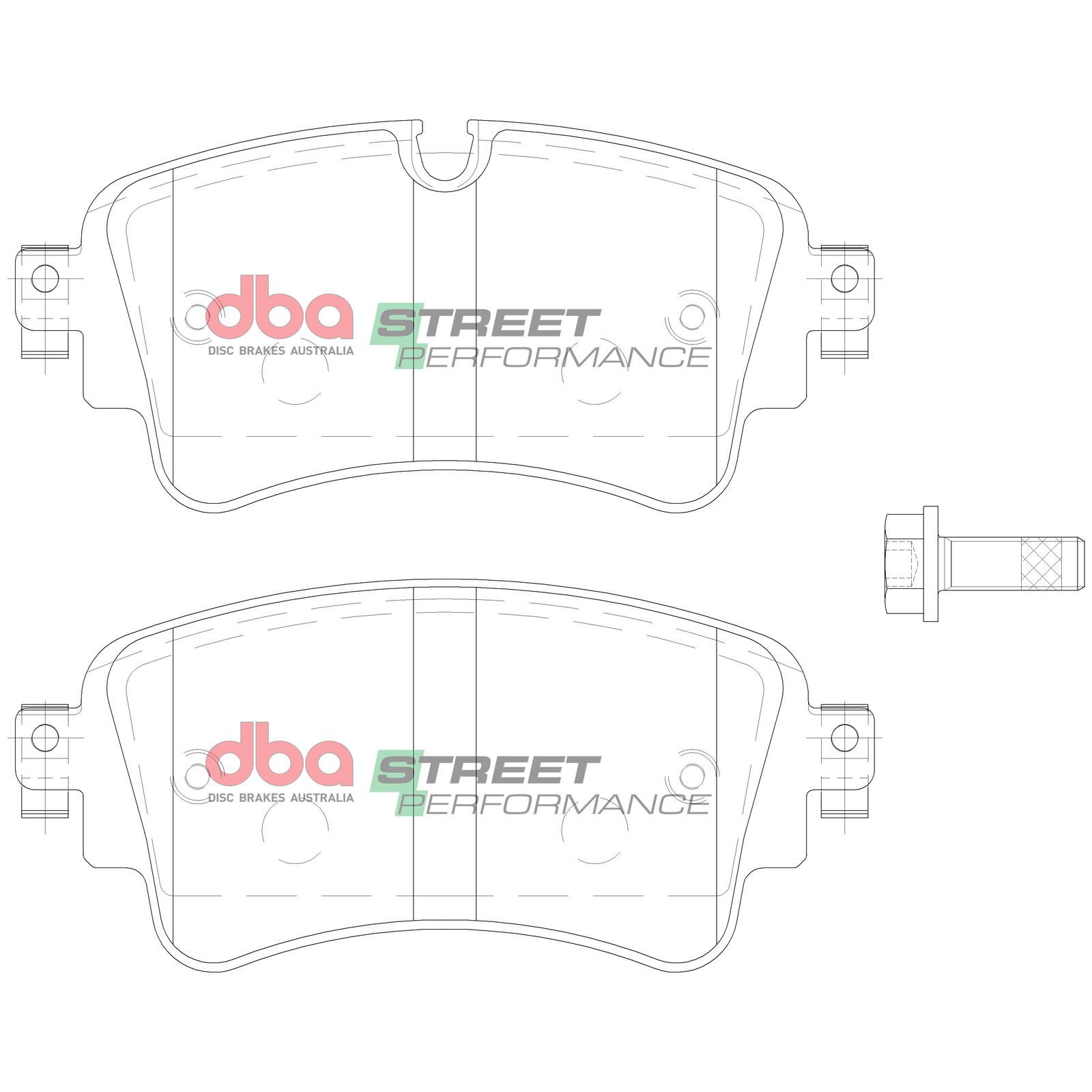 DBA SS STREET SERIES BRAKE PADS [ Audi S5 / Q5 & Others 2017 - On R ] - TecDoc Only