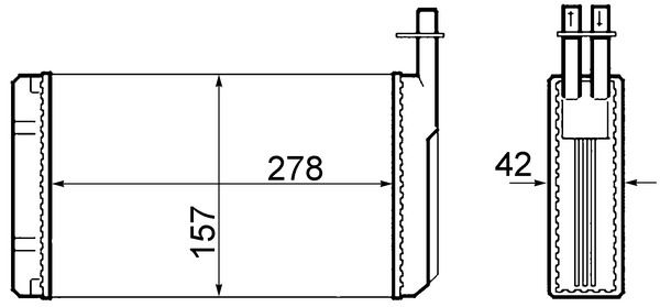 Wärmetauscher, Innenraumheizung