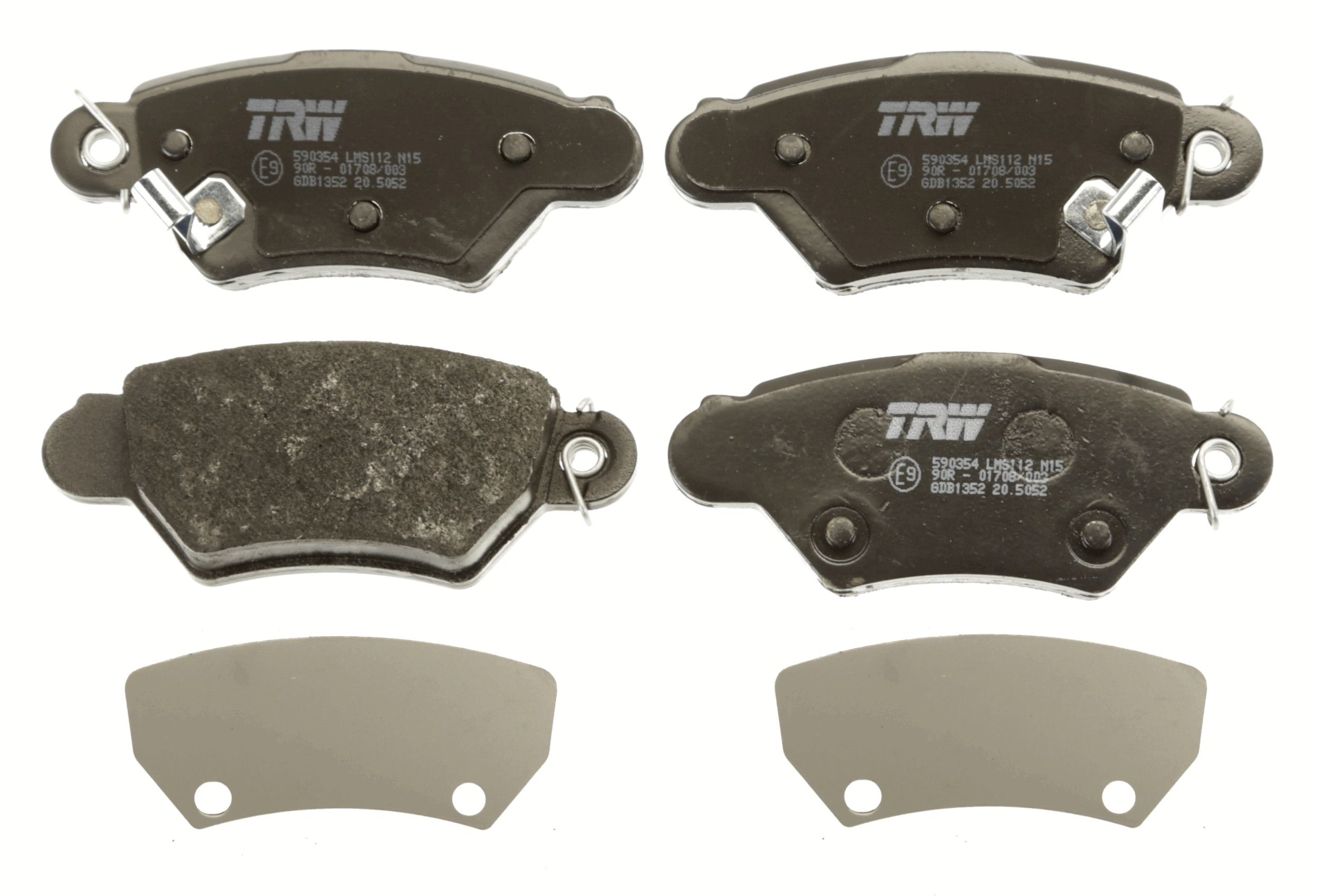 TRW DISC BRAKE PADS - TecDoc 2