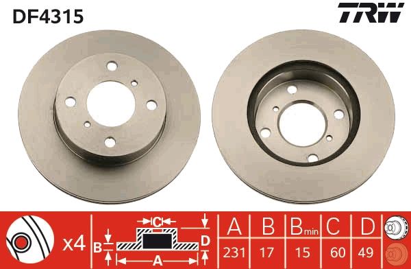 PAIRE DE DISQUES  9900