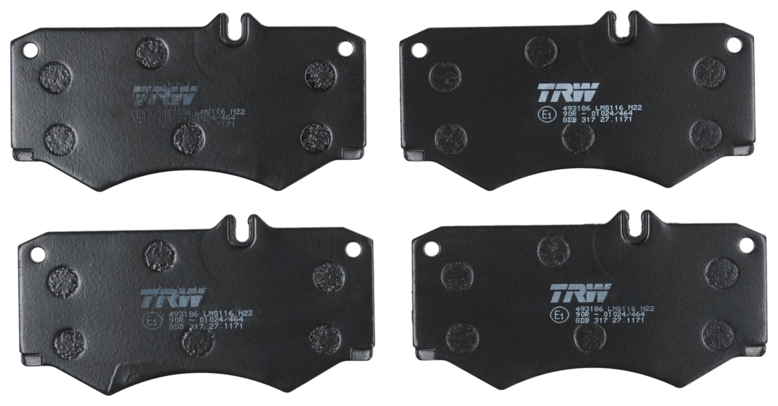 TRW DISC BRAKE PADS - TecDoc 2