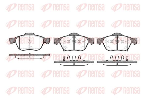 Brake Pad Set, disc brake 1054.02