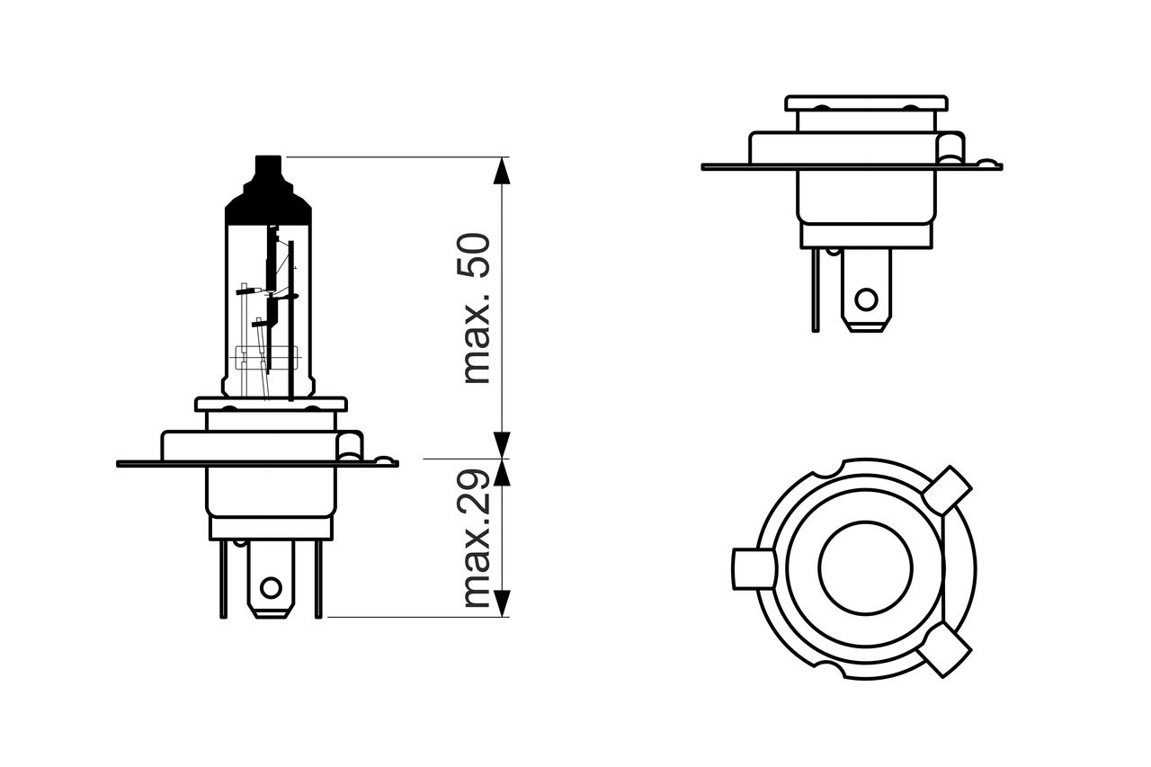 Glühlampe, Fernscheinwerfer Glühlampe, Fernscheinwerfer