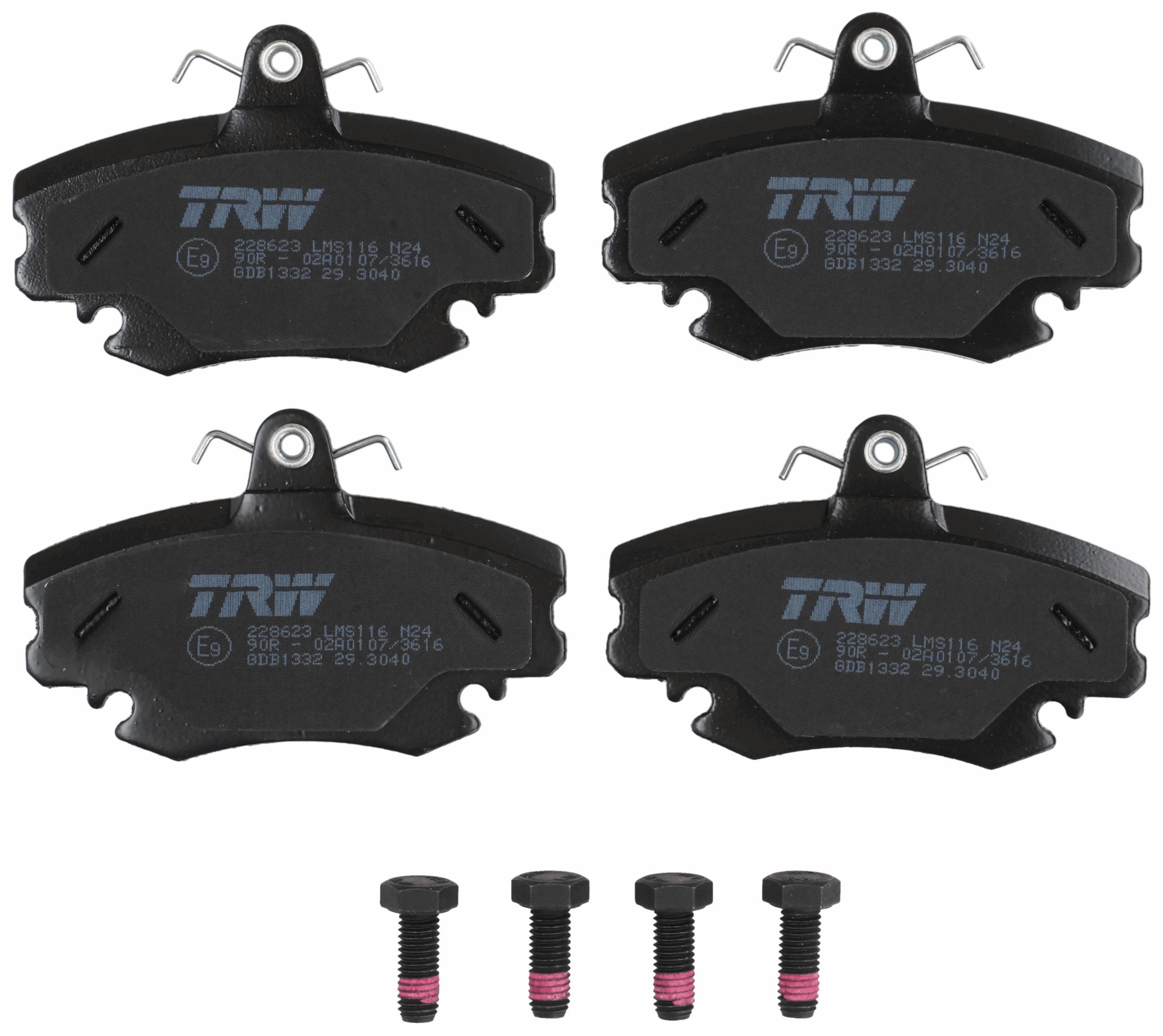 TRW DISC BRAKE PADS - TecDoc 2