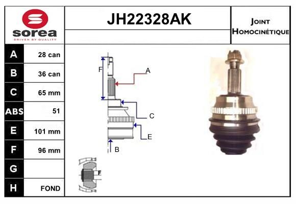 KIT CV JOINT AVEC KR026 - MASTER 2.