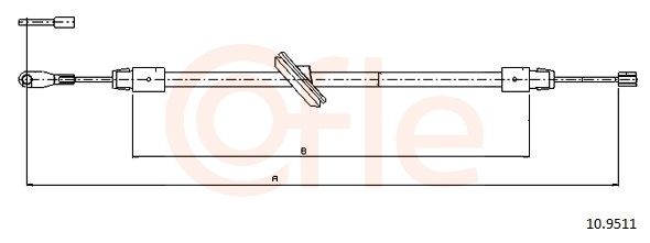 COFLE 10.9511 - Seilzug, Feststellbremse