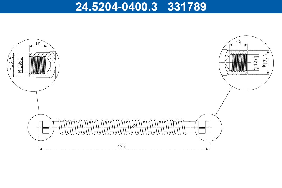 Brake Hose 24.5204-0400.3