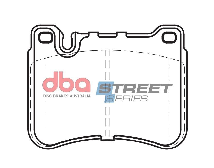 DBA SS STREET SERIES BRAKE PADS [ Jaguar / Mercedes 2001 - 2008 F ] - TecDoc Only