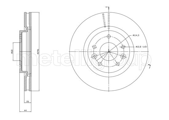 Brake Disc 23-1762C