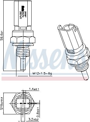 Sensor, K&uuml;hlmitteltemperatur