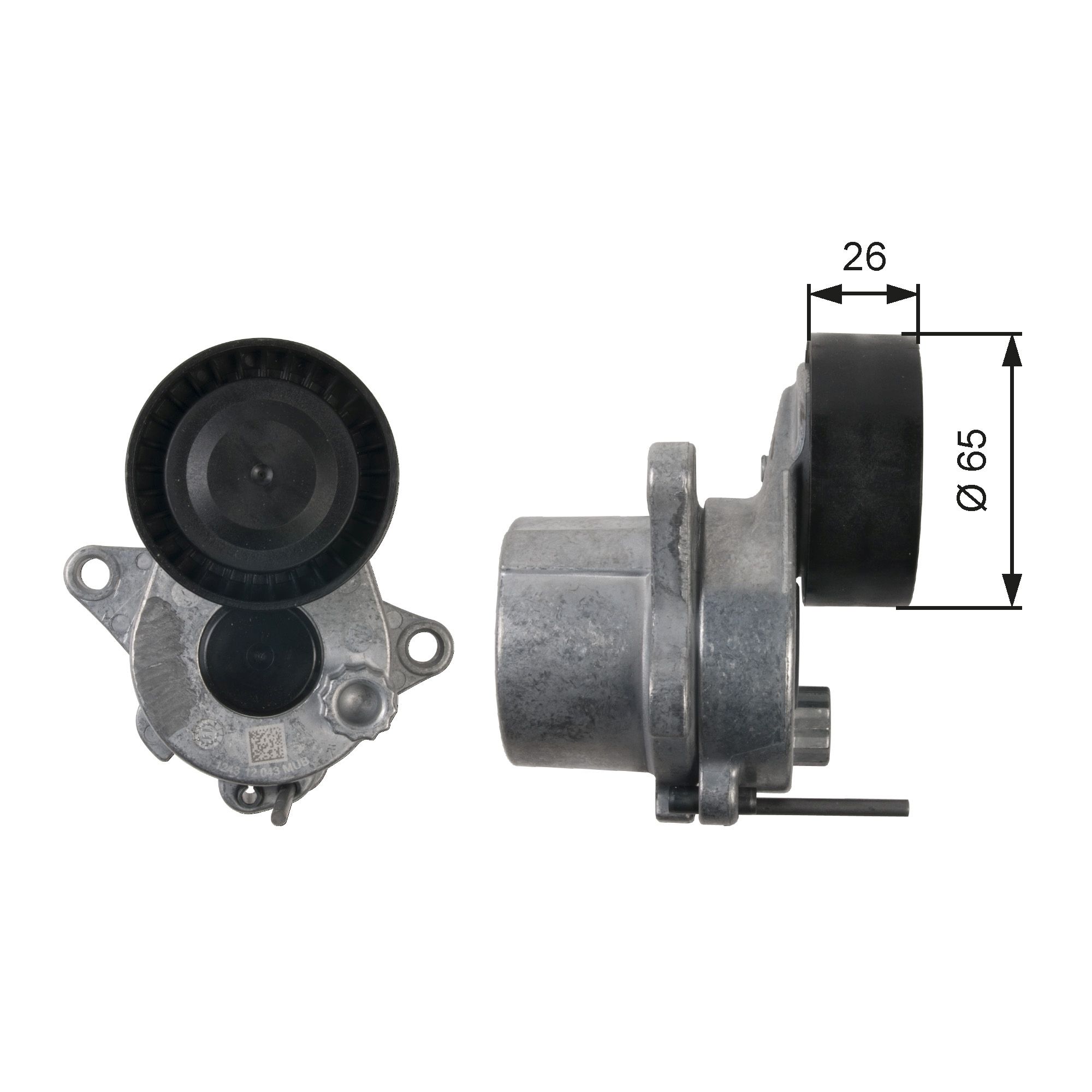 GATES T39165 Belt Tensioner, V-ribbed belt