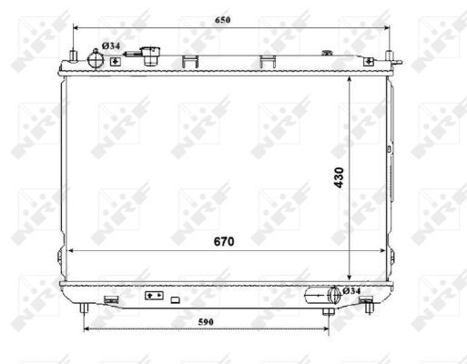 NRF 53847 Radiator, engine cooling