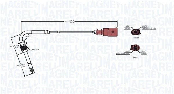 Sensor, Abgastemperatur