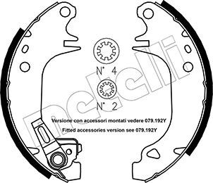 Brake Shoe Set 53-0320Y