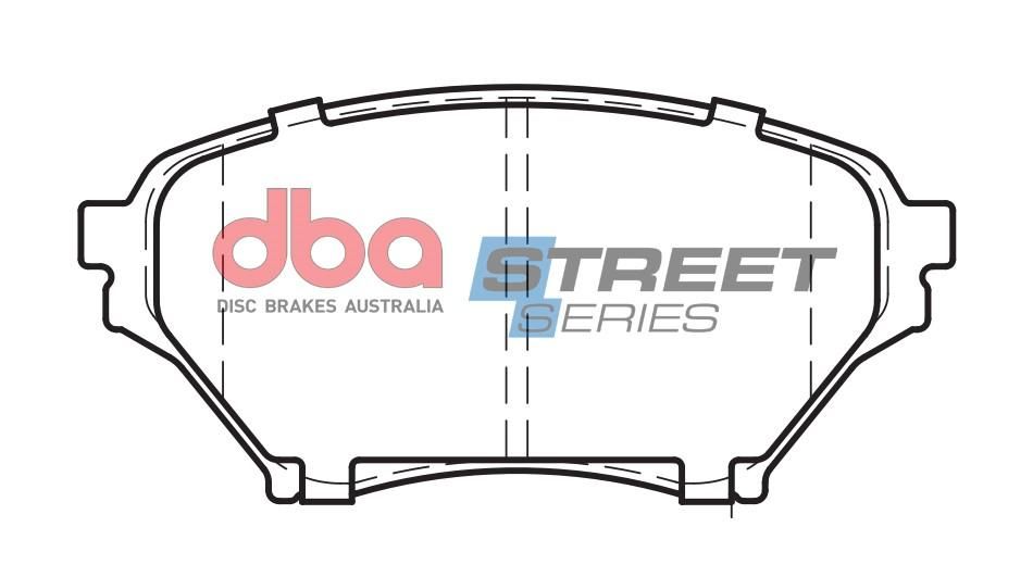 DBA SS STREET SERIES BRAKE PADS [ Mazda MX-5 1.8L 2001-2003 F ] - TecDoc Only