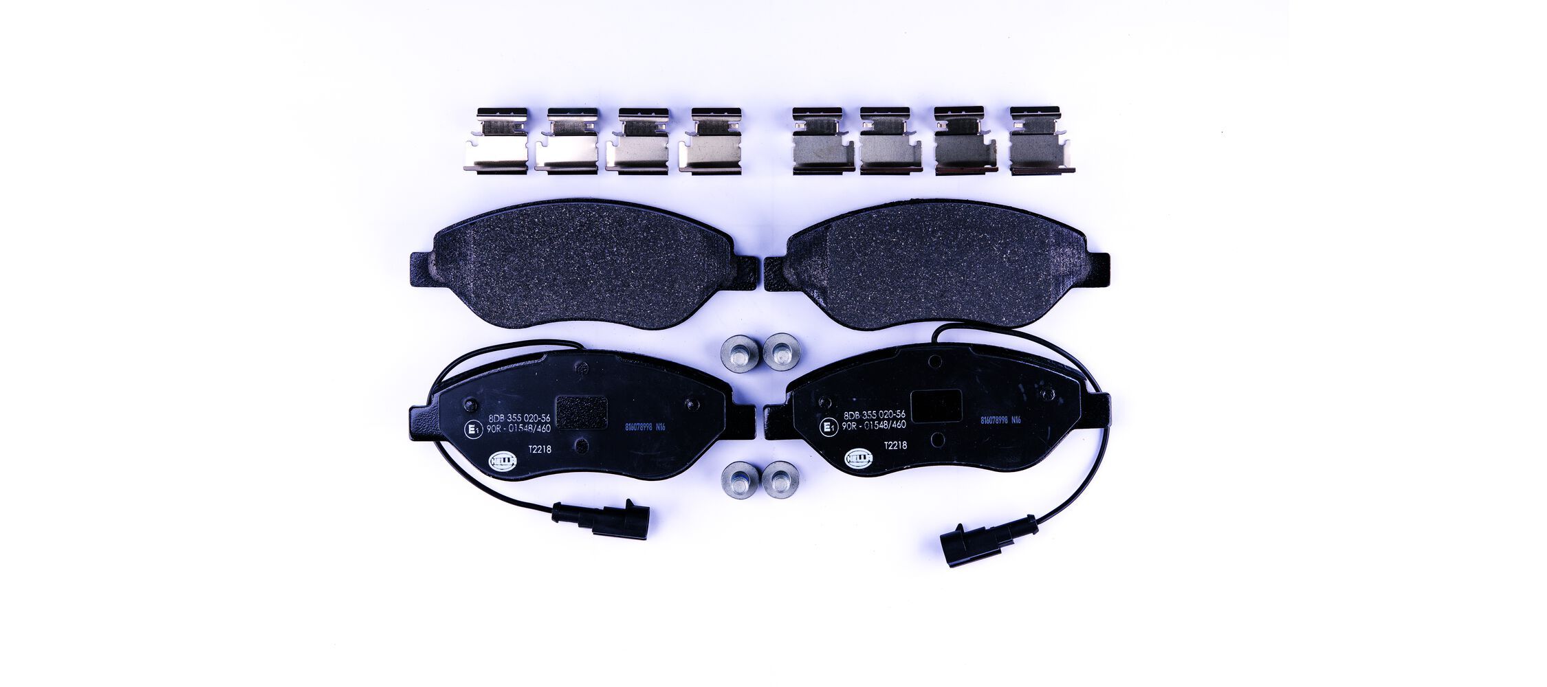 HELLA 8DB 355 020-561 - Bremsbelagsatz, Scheibenbremse