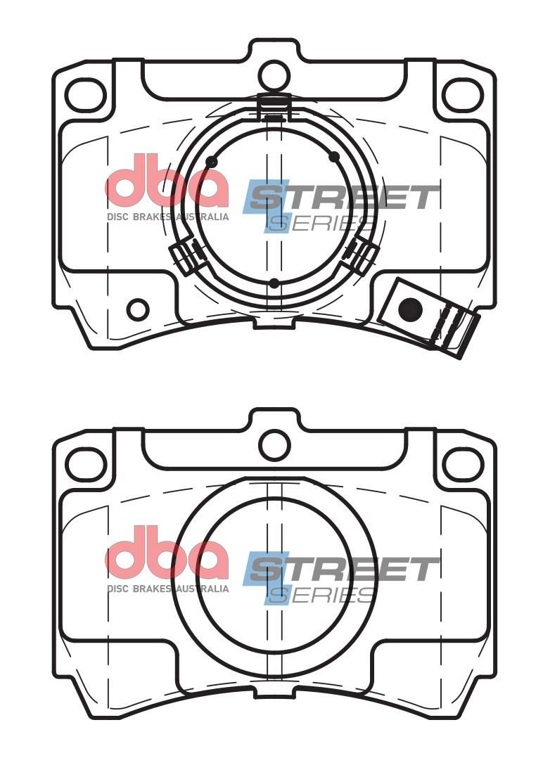 DBA SS STREET SERIES BRAKE PADS [ Ford & Mazda 1985-1994 F ] - TecDoc Only
