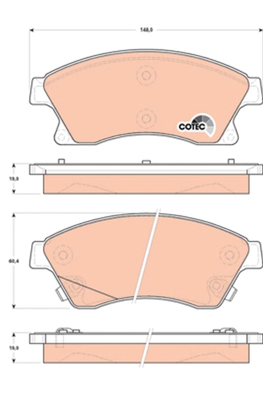 Brake Pad Set, disc brake GDB1843