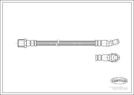 FLEXIBLE DE FREIN FIAT 600  0705