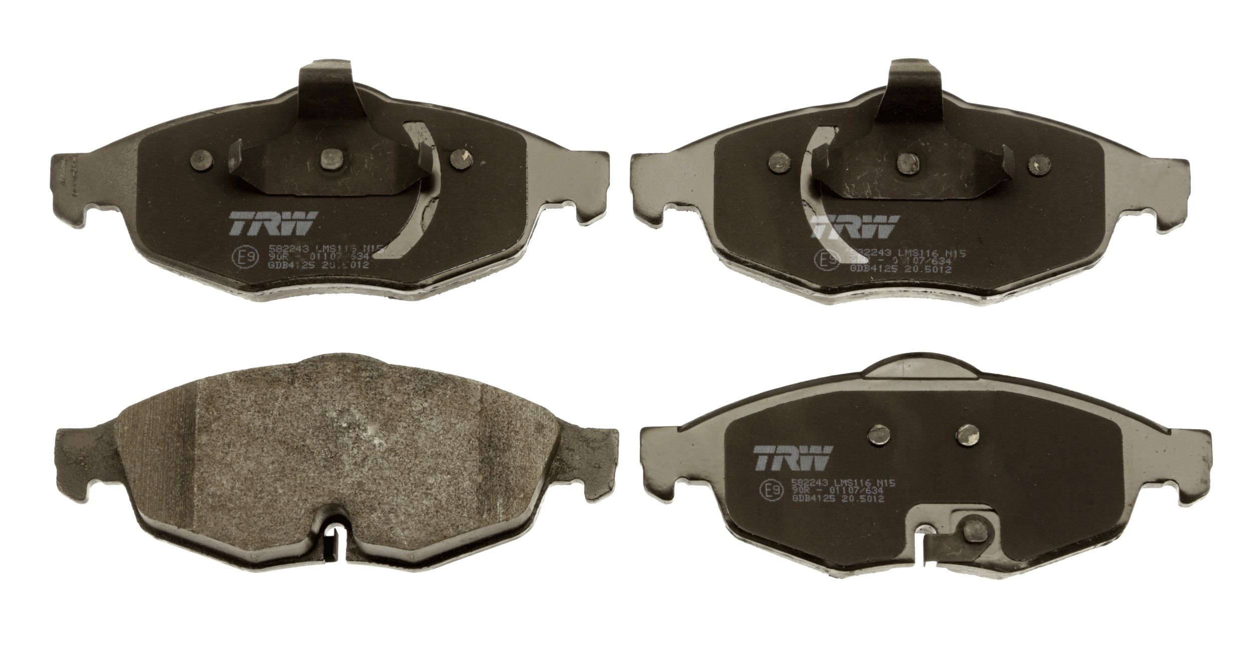 TRW DISC BRAKE PADS - TecDoc 2