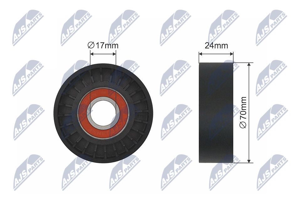 NTY RNK-AU-000 Spannrolle, Keilrippenriemen
