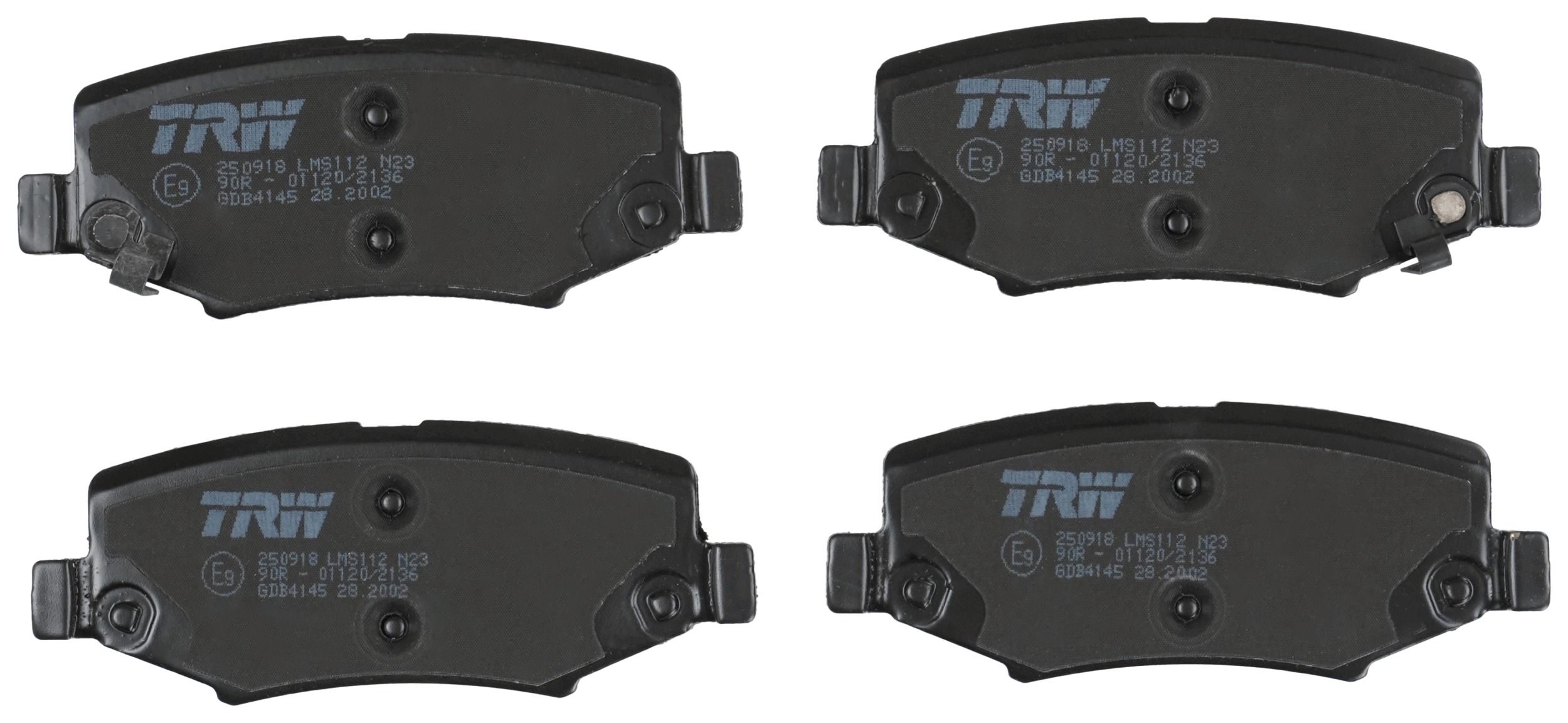 TRW DISC BRAKE PADS - TecDoc 2