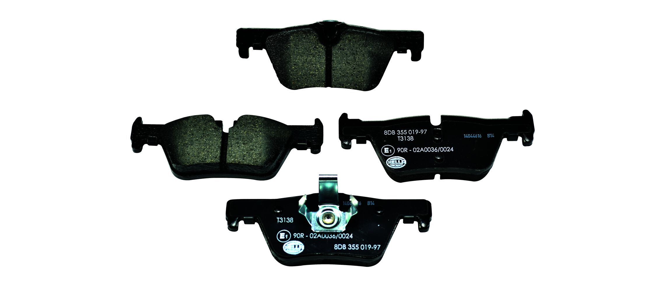 HELLA 8DB 355 019-971 - Bremsbelagsatz, Scheibenbremse