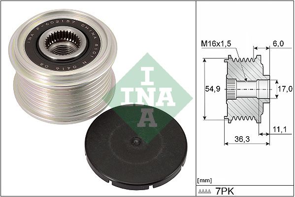 Schaeffler INA 535 0298 10 Alternator Freewheel Clutch