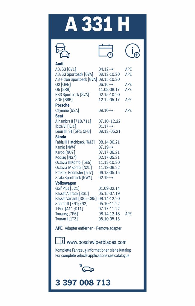 Wischblatt Wischblatt