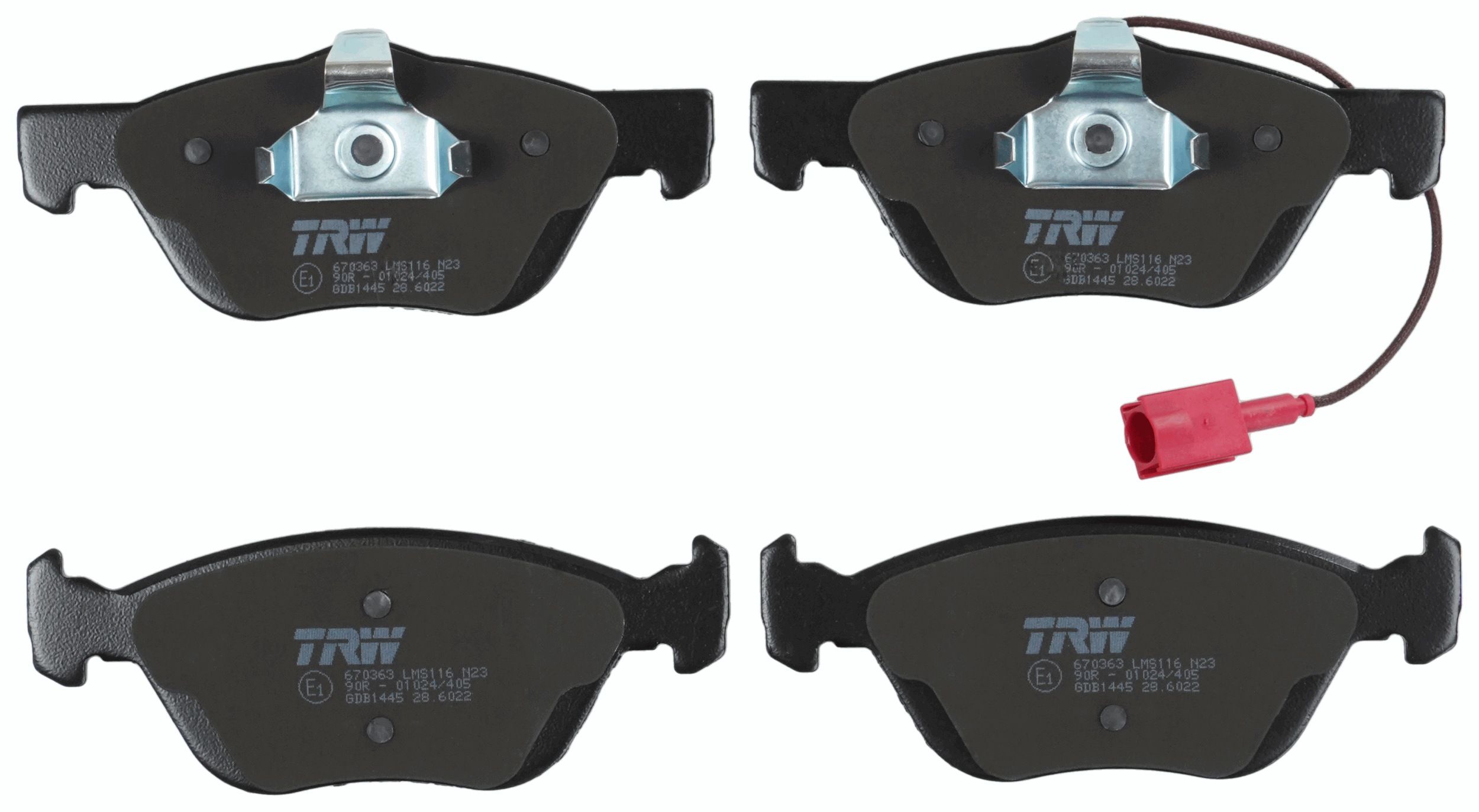 TRW DISC BRAKE PADS - TecDoc 2