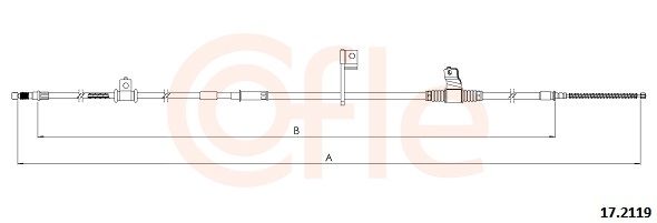 COFLE 92.17.2119 - Seilzug, Feststellbremse