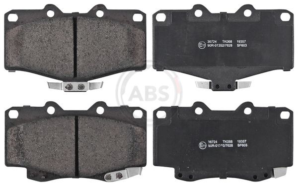 A.B.S. 36724 - Bremsbelagsatz, Scheibenbremse