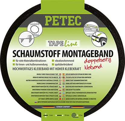 PETEC MONTAGEBAND, 19 MM X 1 MM X 10 M