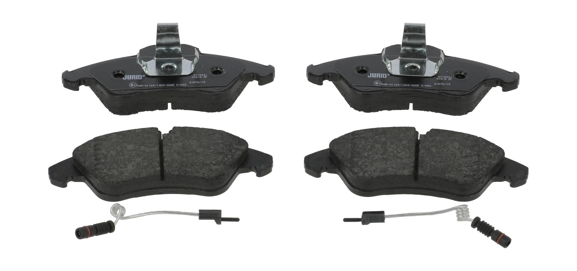 Bremsbelagsatz, Scheibenbremse