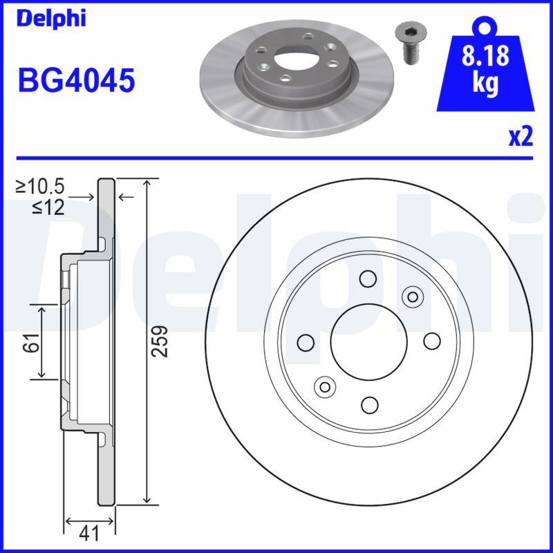 Brake Disc BG4045