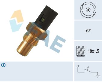 Temperaturschalter, Kühlmittelwarnlampe