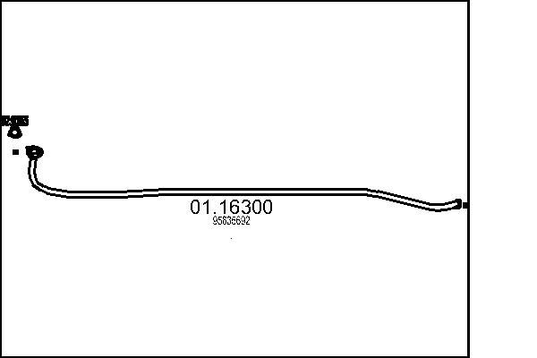 01.16300 MTS kipufogócső